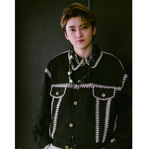 [超特急]Careless Monster×amok HAND KNITTING DENIM JACKET（BLACK）