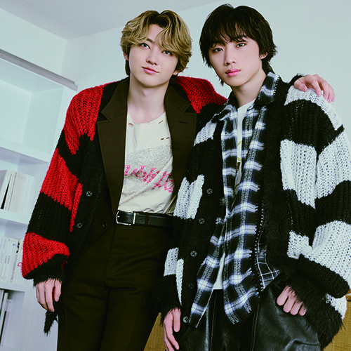 [超特急]Careless Monster×amok BORDER KNIT（WHITE×BLACK）