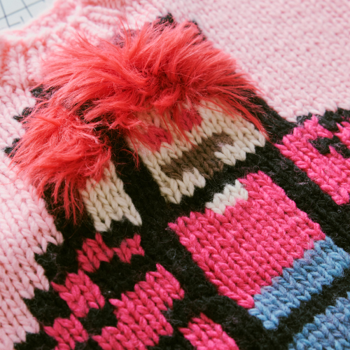 [超特急]Careless Monster×amok GAME KNIT（PINK）