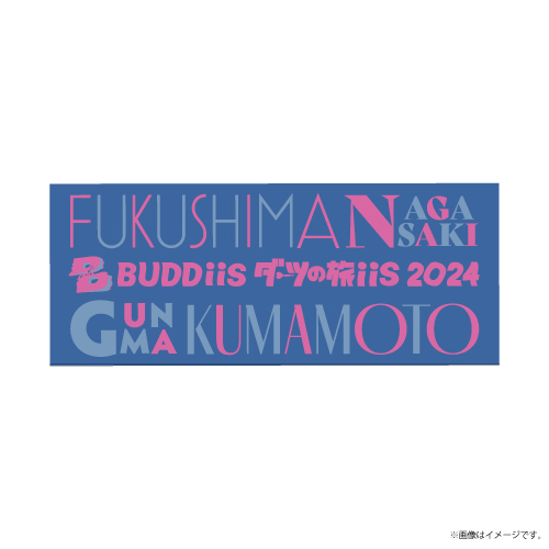 【SALE】[BUDDiiS]ダーツの旅iiS 2024 フェイスタオル