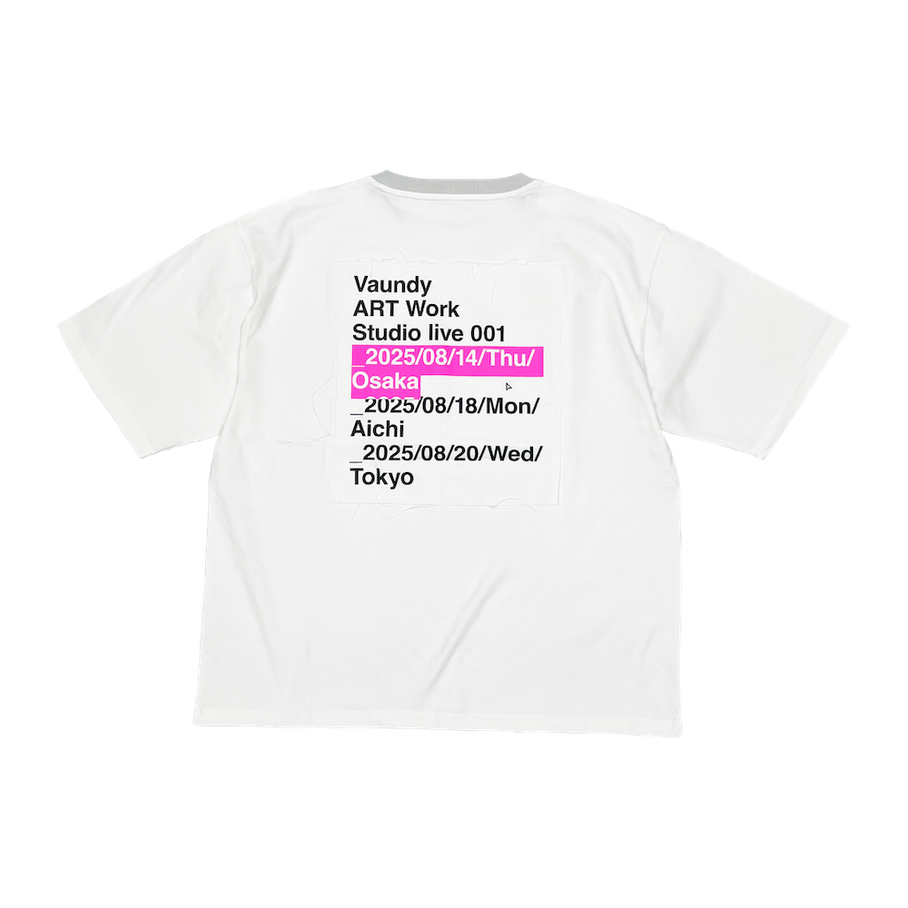 Vaundy ART Work Studio live 001 T-shirt [L size only]