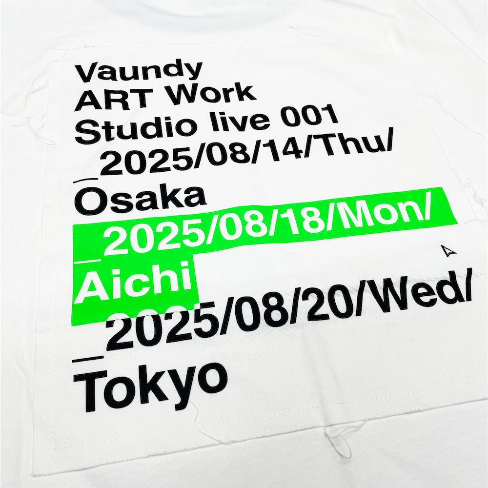 Vaundy ART Work Studio live 001 T-shirt [L size only]