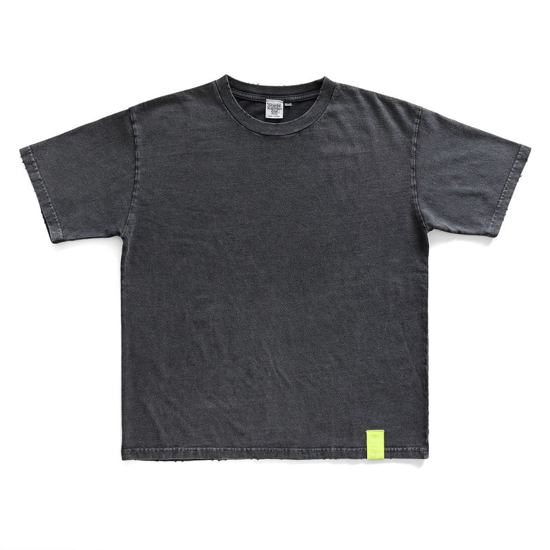 ダメージウォッシュドTシャツ BLK