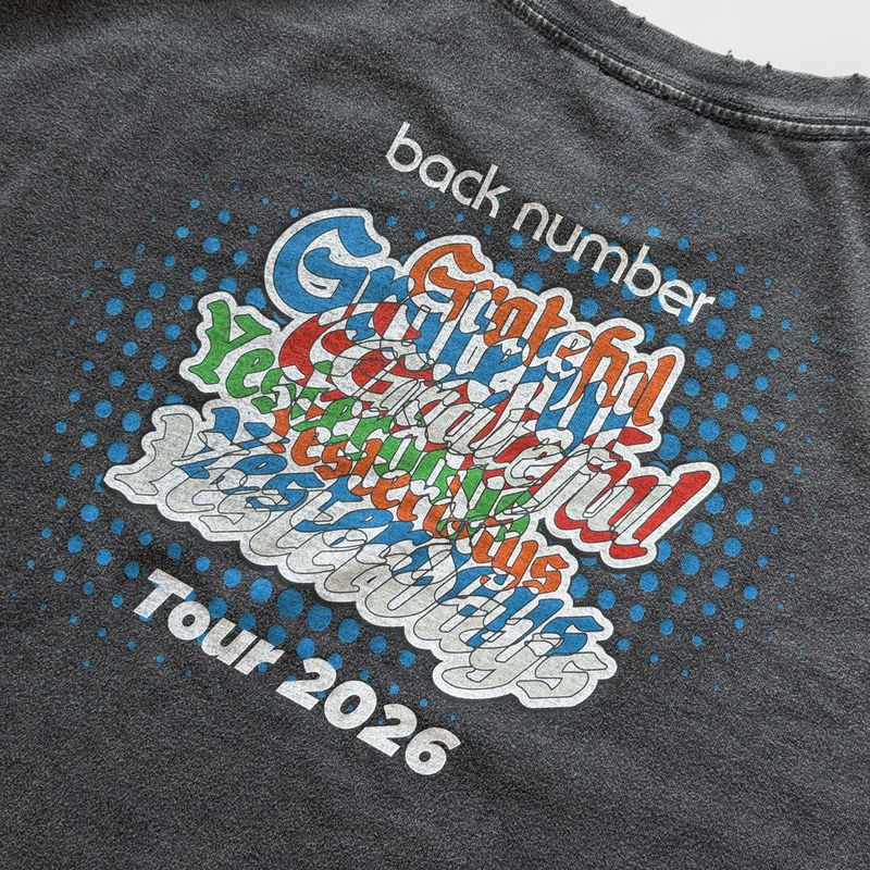 ダメージウォッシュドTシャツ BLK