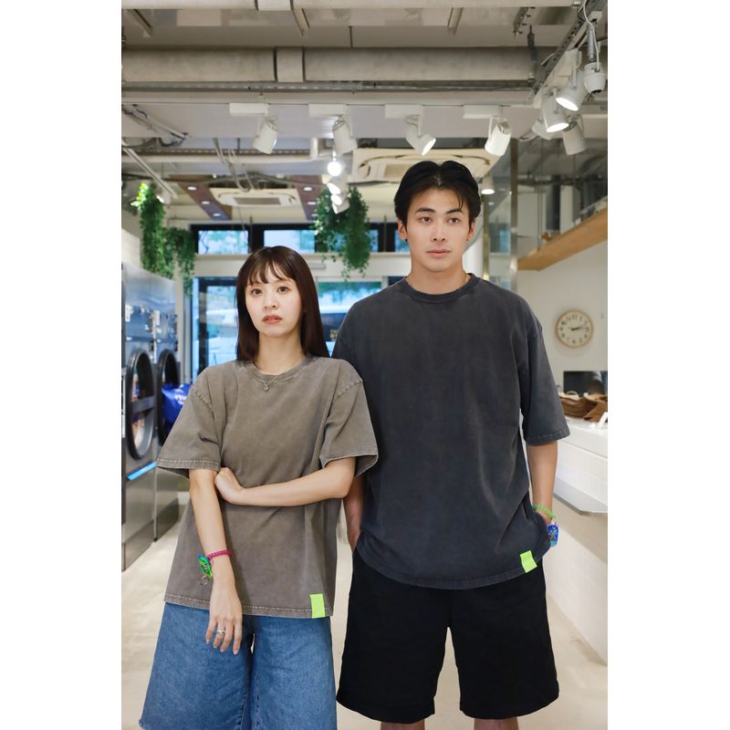 ダメージウォッシュドTシャツ KHA