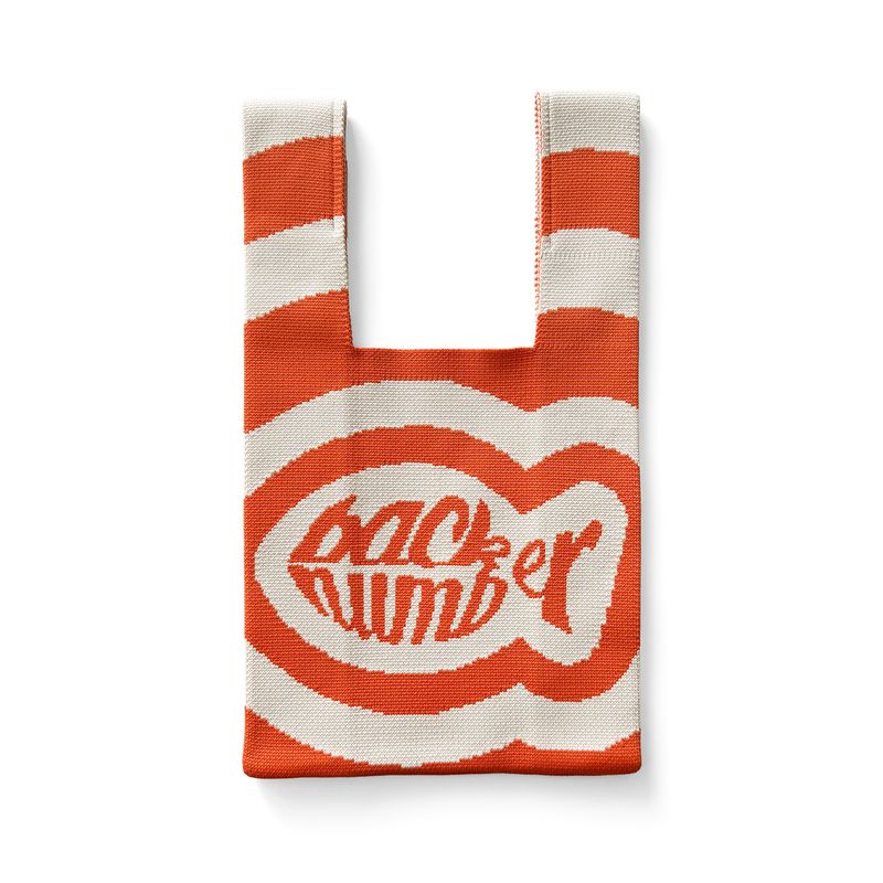 ジャガードニットバッグ 　ORG