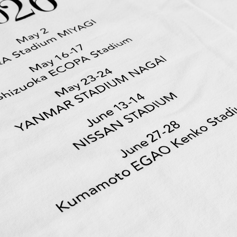 Grateful Yesterdays Tour 2026 ロゴTシャツ WHT