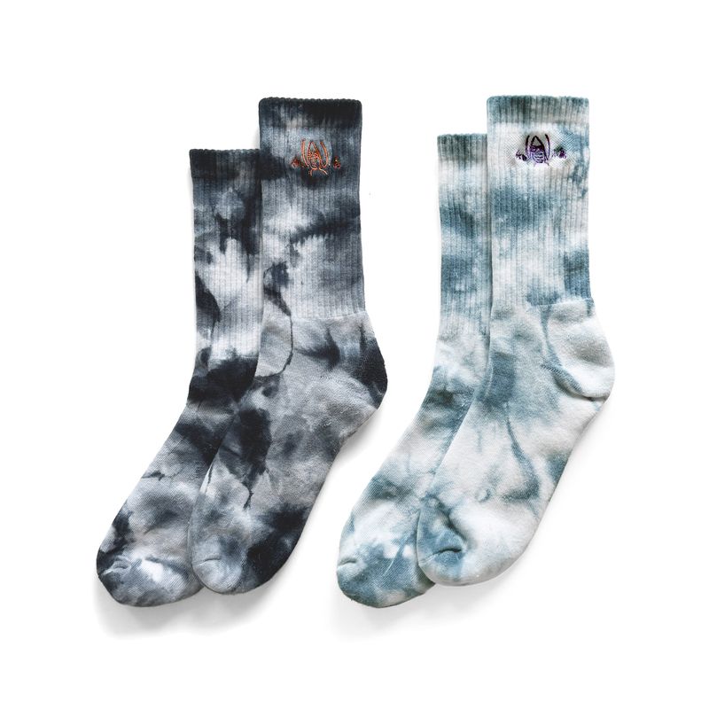 休日小島のタイダイリブソックス セット