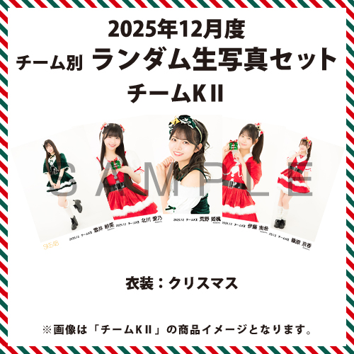 2025年12月度 チーム別ランダム生写真セット(チームKII)