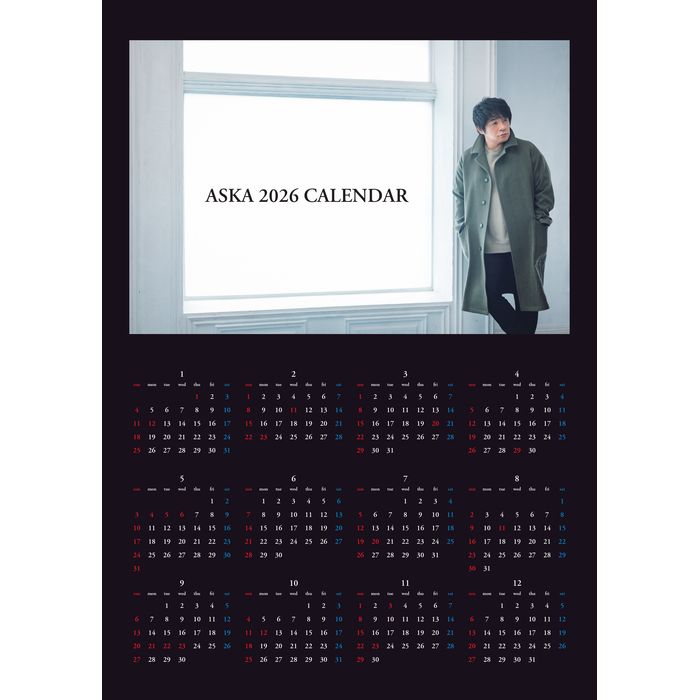 【ASKA】2026年 ポスターカレンダー