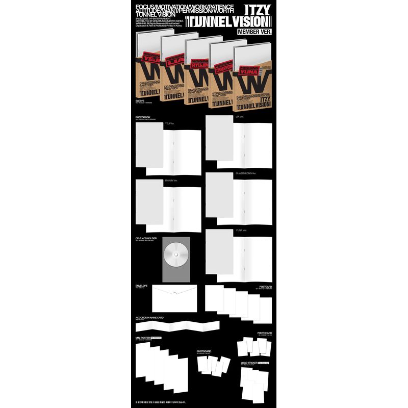 『TUNNEL VISION』（輸入）MEMBER Ver. 5形態セット