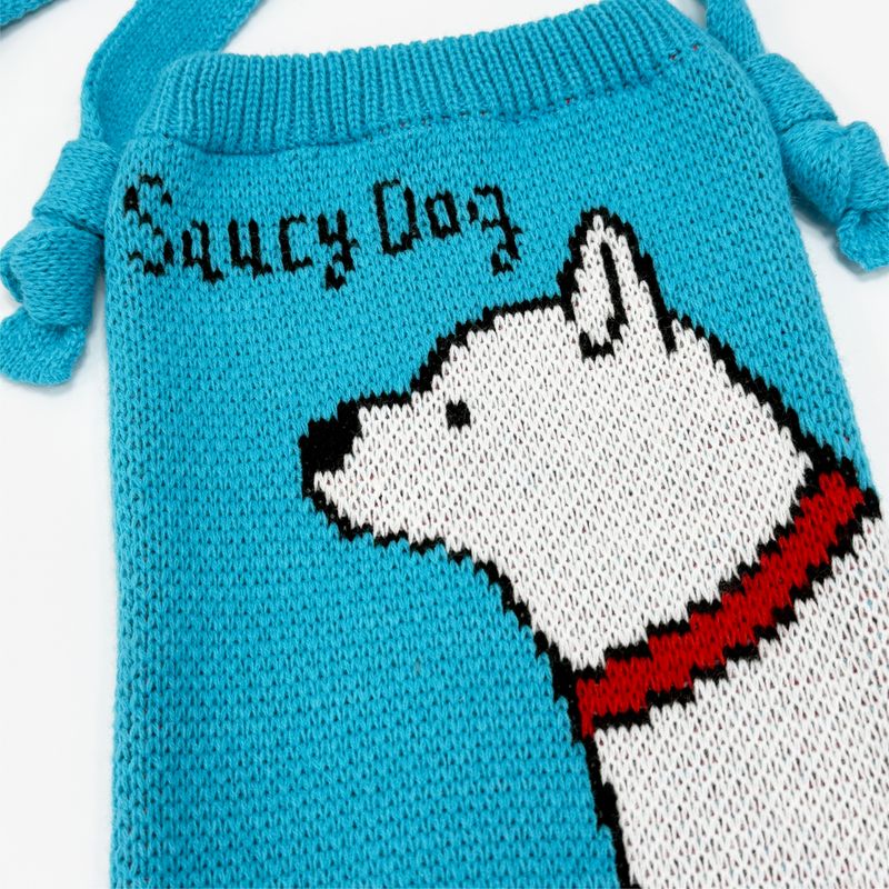 【11】白柴 ニットバッグ