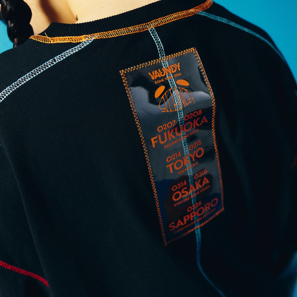 Logo Layered T-shirt "SILENCE"［Black］