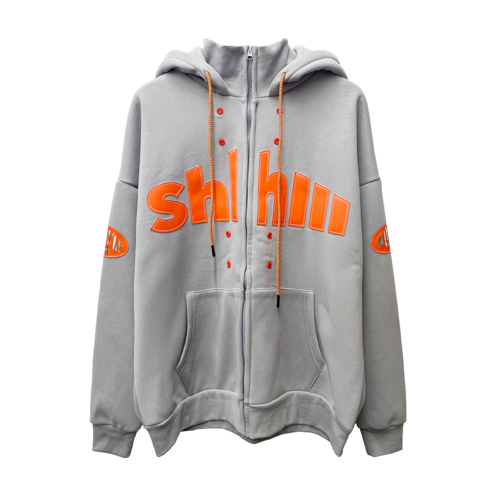 Patch Vest Shh⋯Hoodie "SILENCE"