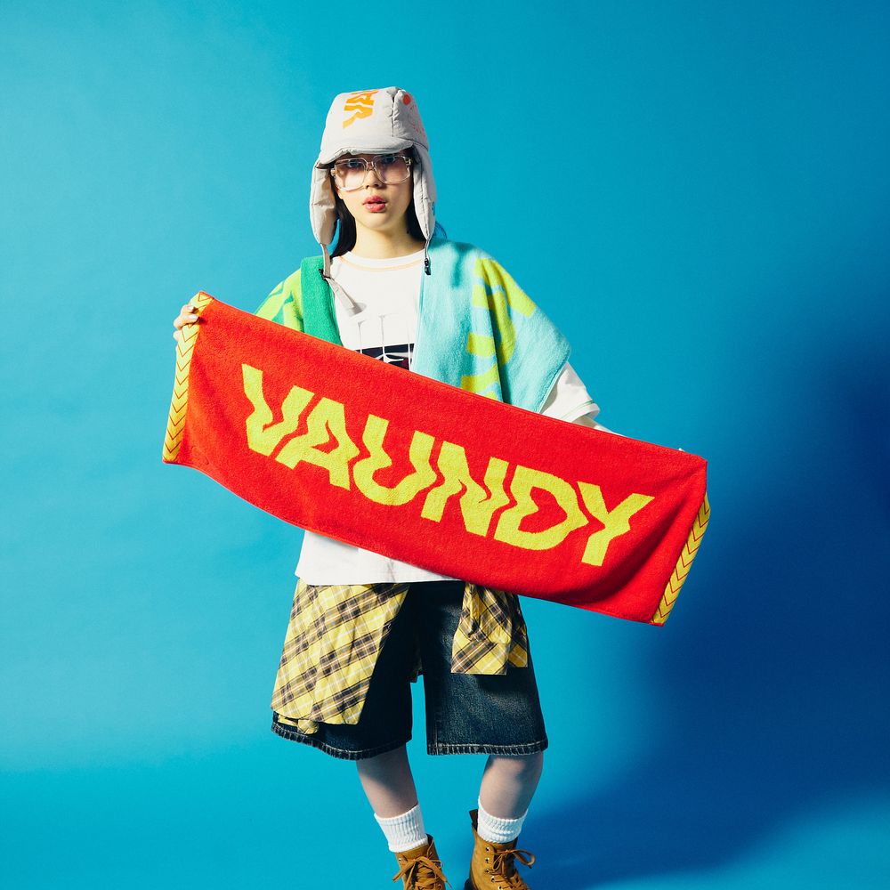 【FUKUOKA limited】Logo Jacquard Towel［Light Blue×Yellow］