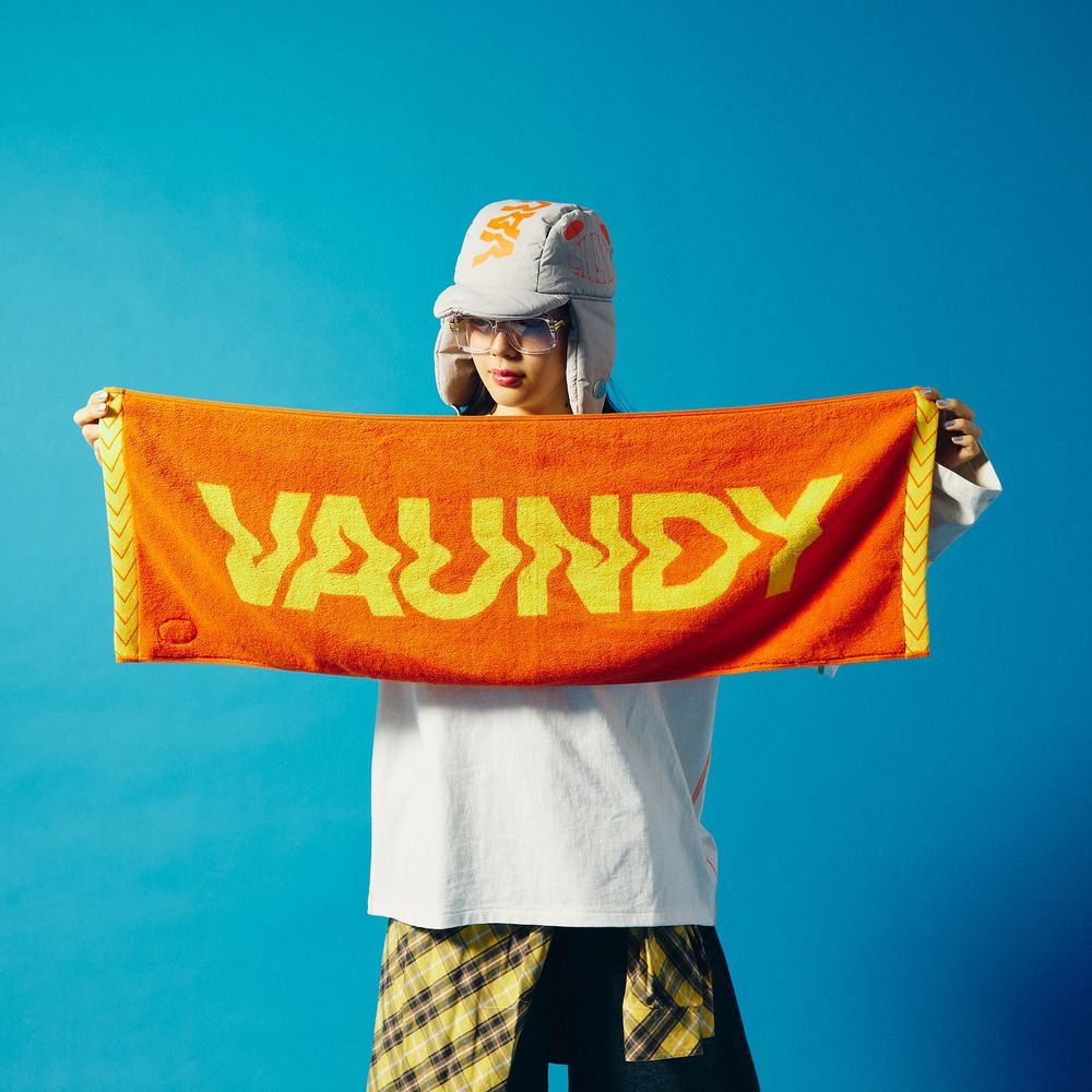 【TOKYO limited】Logo Jacquard Towel［Orange×Yellow］