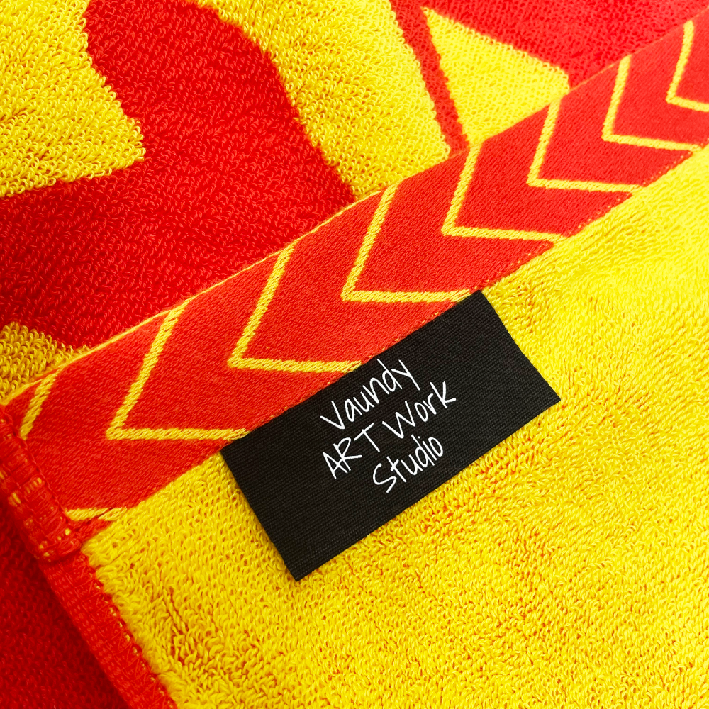 【OSAKA limited】Logo Jacquard Towel［Red×Yellow］