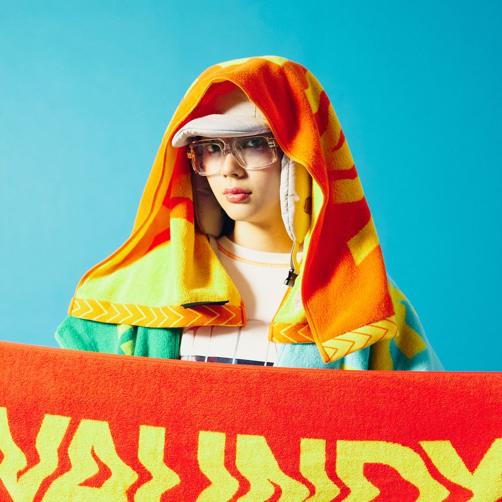 【OSAKA limited】Logo Jacquard Towel［Red×Yellow］