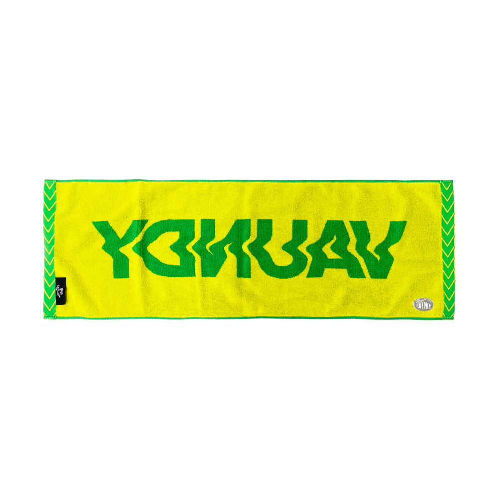 【HOKKAIDO limited】Logo Jacquard Towel［Green×Yellow］