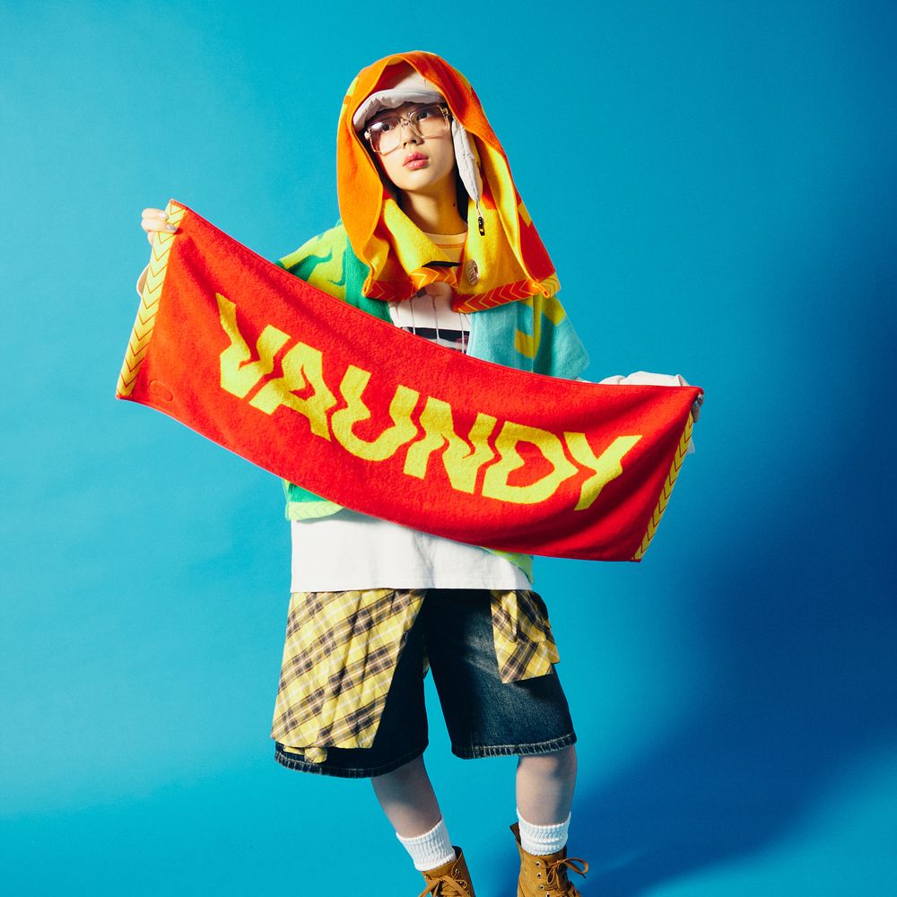 【HOKKAIDO limited】Logo Jacquard Towel［Green×Yellow］