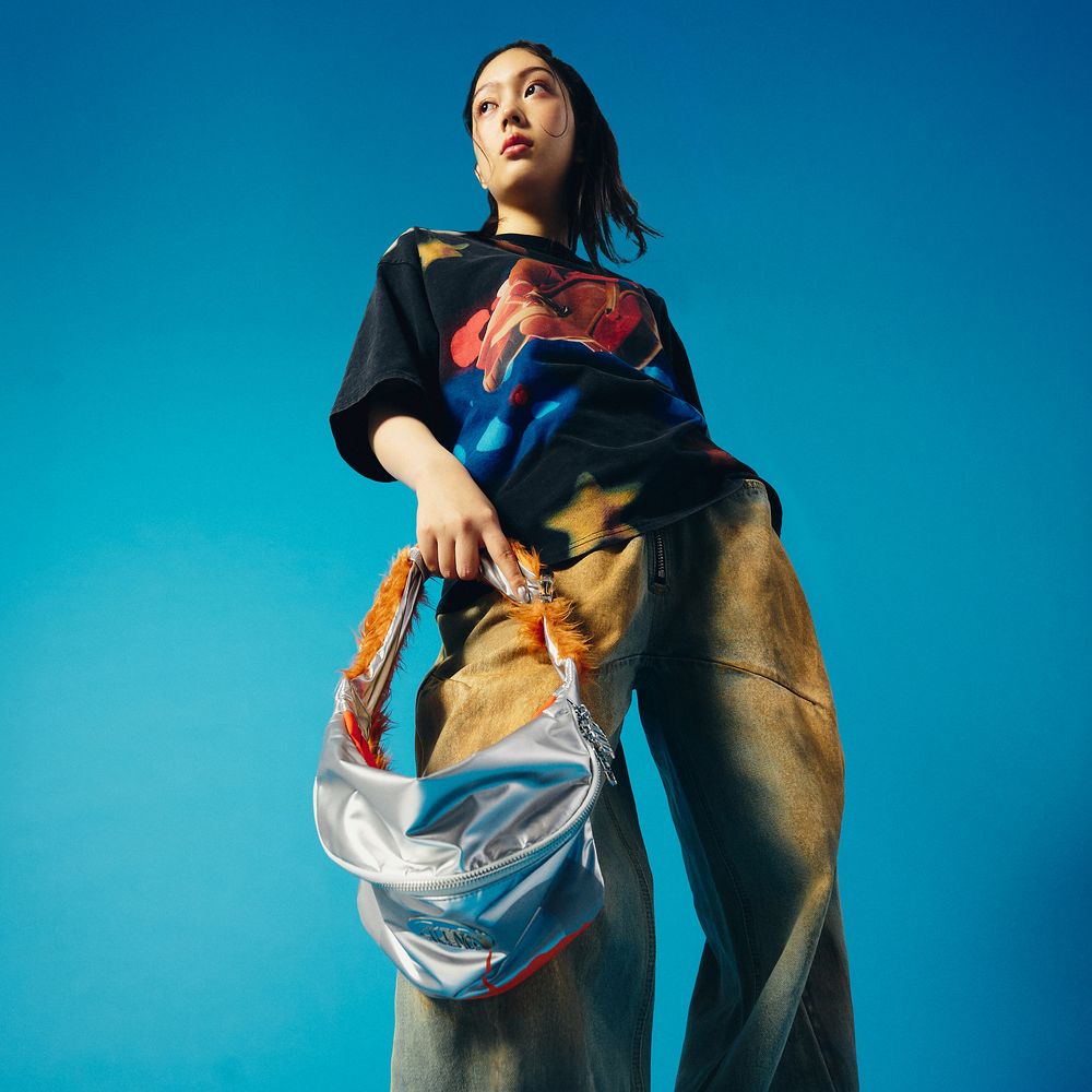 Metallic Crossbody Bag "SILENCE"