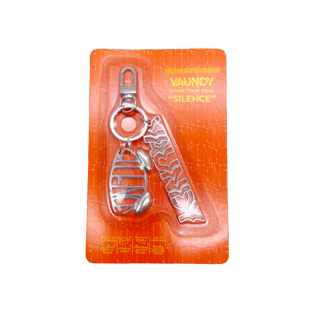 Metal Logo Keychain "SILENCE"［Silver］