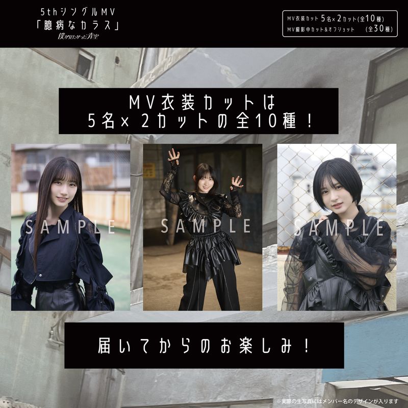 【通常配送】7月ランダム生写真(5枚1セット)【5thシングルMV「臆病なカラス」】