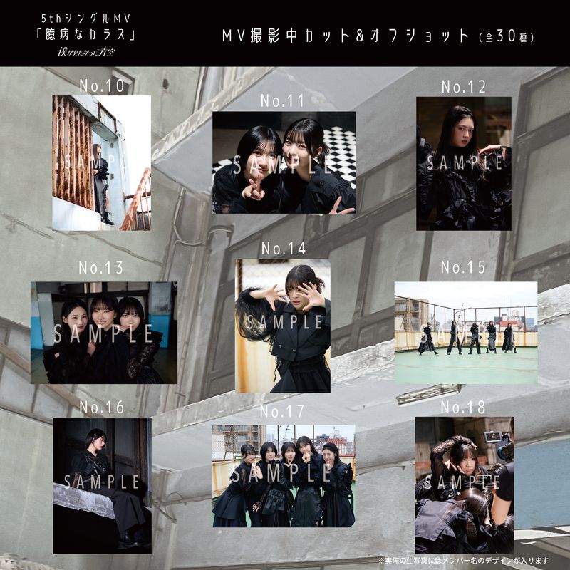 【通常配送】7月ランダム生写真(5枚1セット)【5thシングルMV「臆病なカラス」】