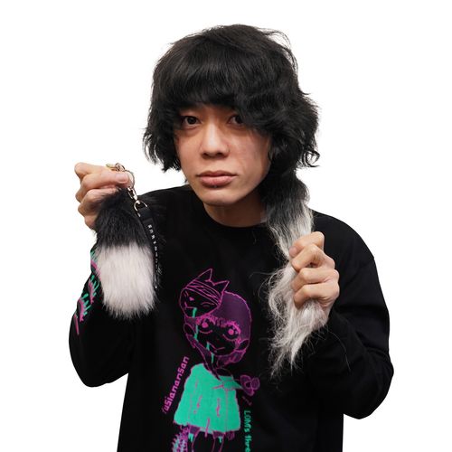 きつねの襟足しっぽチャーム