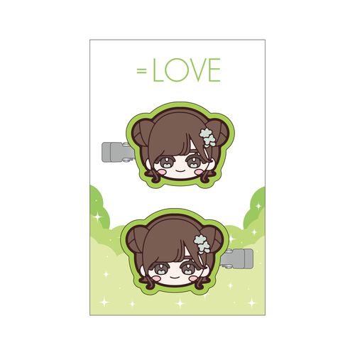 ＝LOVE まえがみクリップ（ぬいぐるみイラスト）