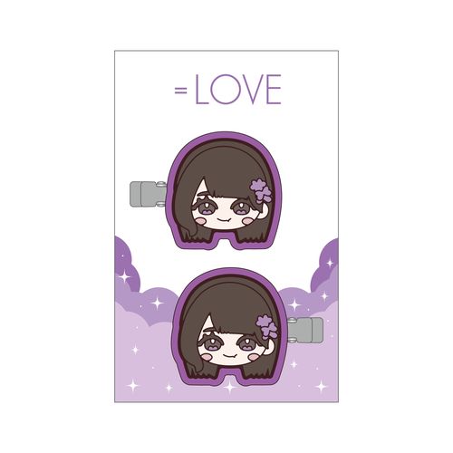 ＝LOVE まえがみクリップ（ぬいぐるみイラスト）
