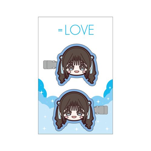 ＝LOVE まえがみクリップ（ぬいぐるみイラスト）