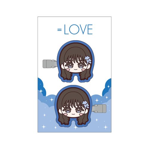 ＝LOVE まえがみクリップ（ぬいぐるみイラスト）