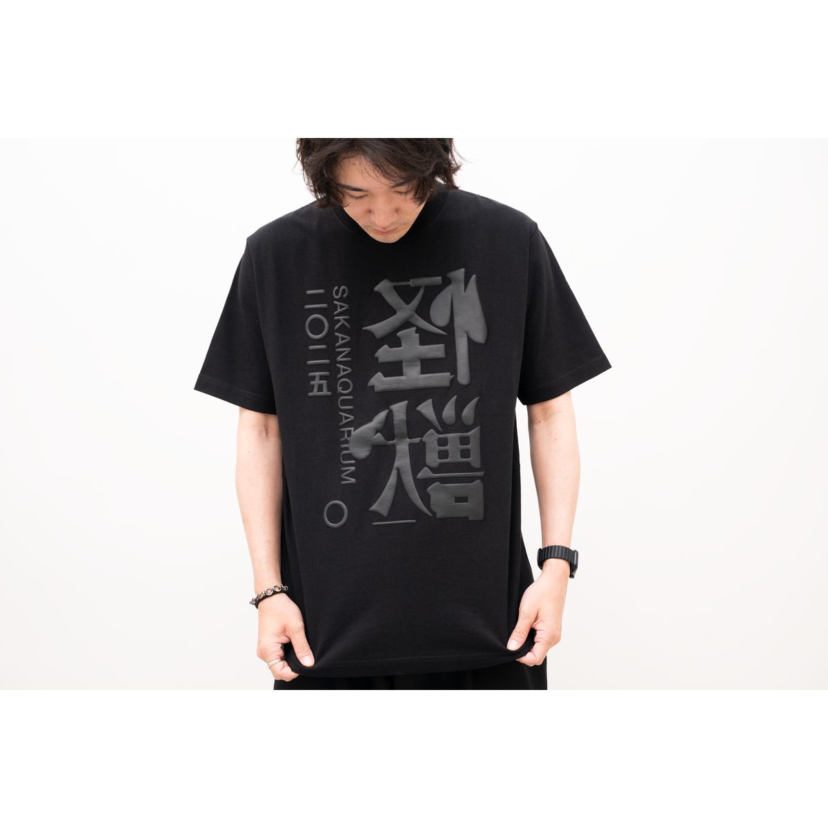“怪獣” FOAM TEE / BLACK