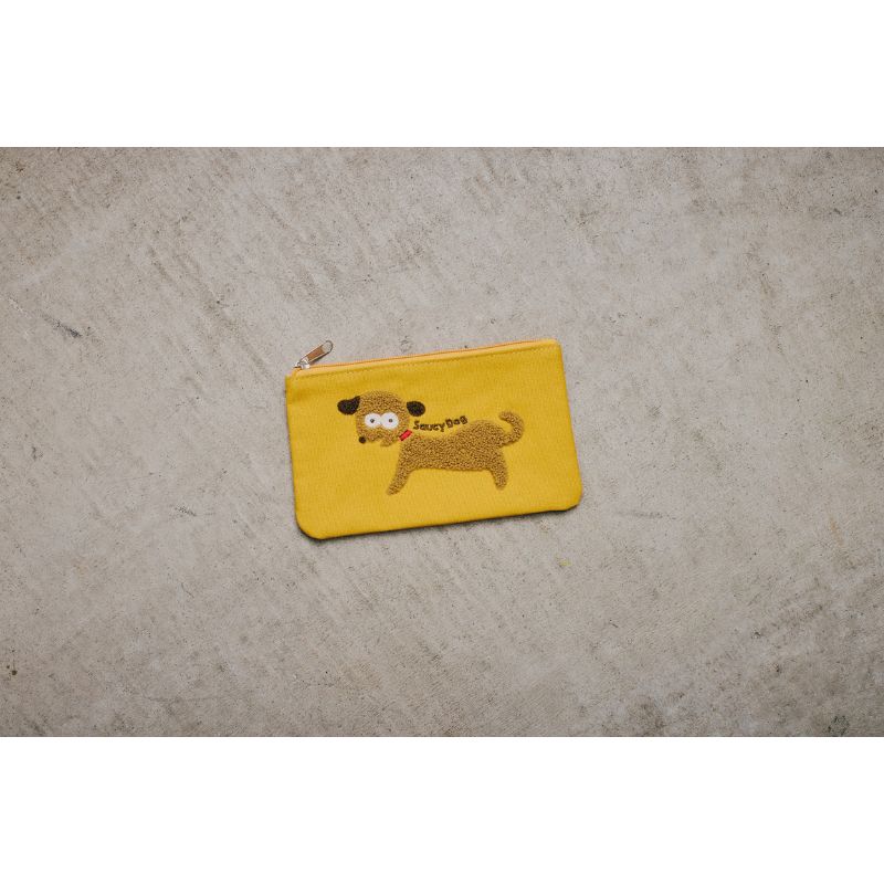 ヘンテコな犬 ペンケースポーチ