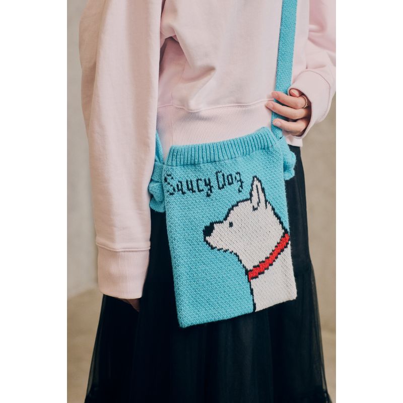 白柴 ニットバッグ