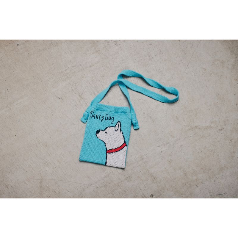 白柴 ニットバッグ