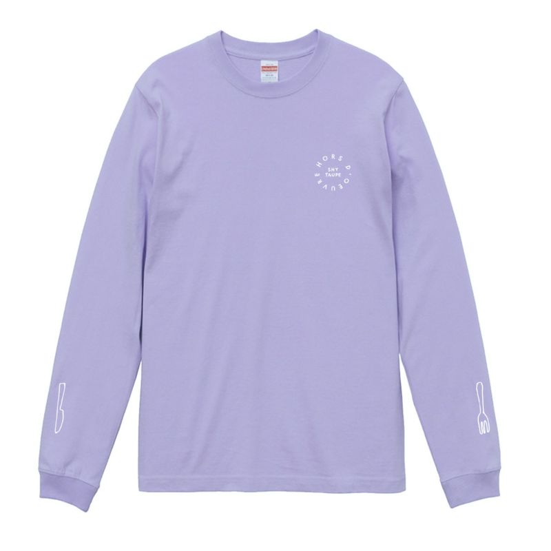 【シャイトープ】HORS D’OEUVRE Long Sleeve Tee/Light Purple