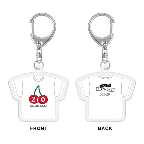 福原心春　生誕記念Tシャツ型アクリルキーホルダー（2026年1月度）