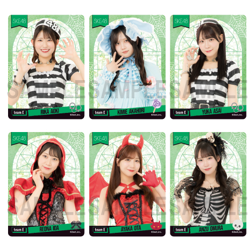 SKE48 2025 HALLOWEEN GOODS クリアトレーディングカード チームE
