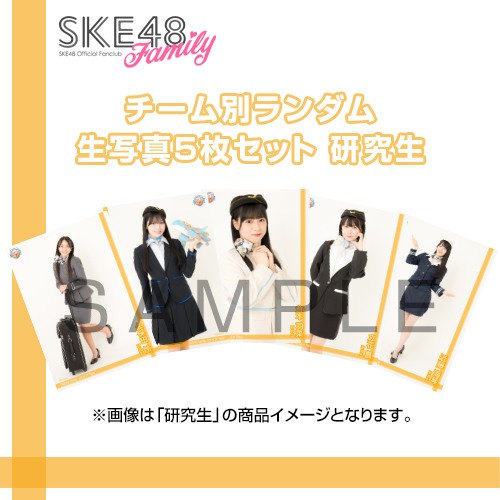 【ランダム当たり付き！】【SKE48 Family会員限定】Vol.12 A-Type チーム別ランダム生写真セット 研究生