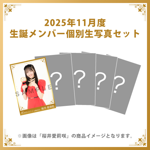 【桜井愛莉咲】2025年11月度生誕メンバー個別生写真5枚セット