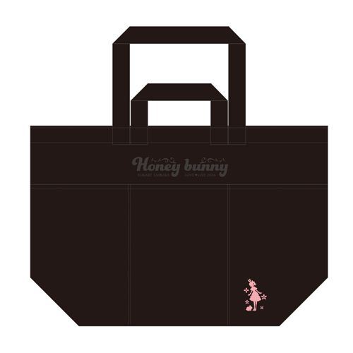 【田村ゆかり LOVE ♡ LIVE 2024 *Honey bunny*】ビックジップアップトートバッグ（黒）