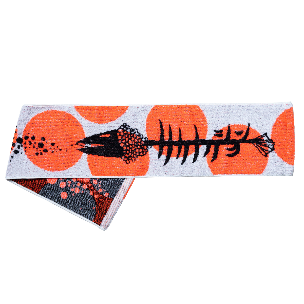 MUFFLER TOWEL POLKA DOTS O/W