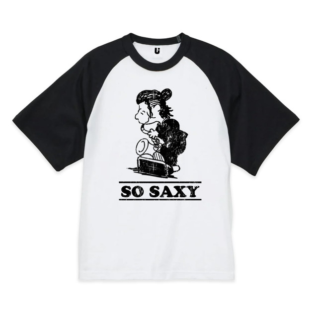 【誠果 Produce】“SO SAXY”2025 Tシャツver.2（ホワイト×ブラック）