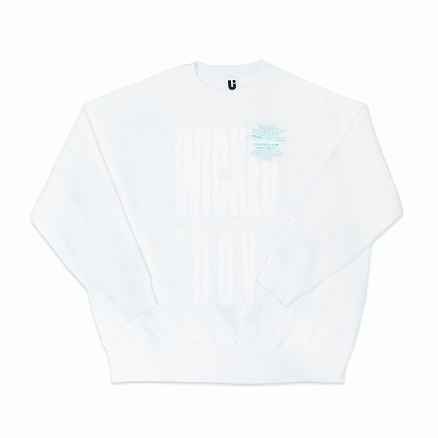 WICKED boy スウェット（ホワイト）