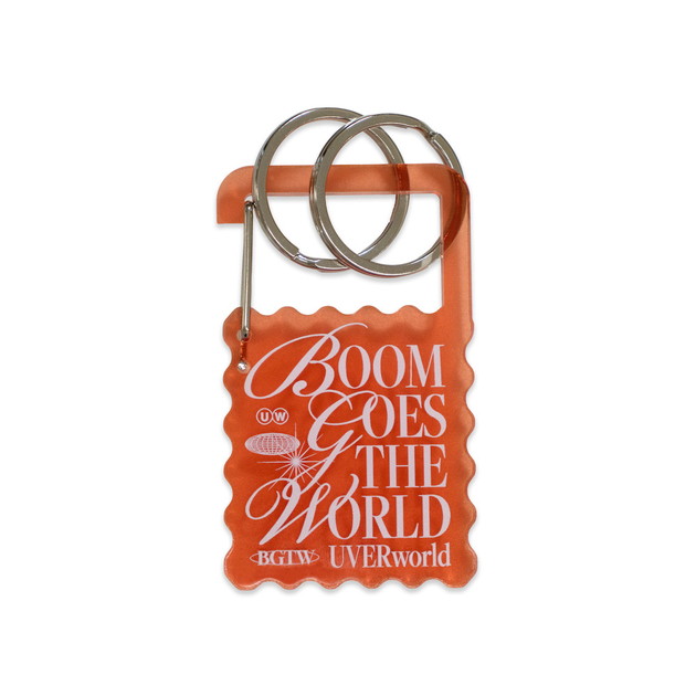 アクリルカラビナ（オレンジ）