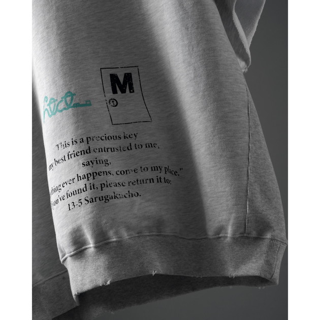 【TAKUYA∞ Produce】htct∞×M SWEAT (半袖スウェット)（グレー）