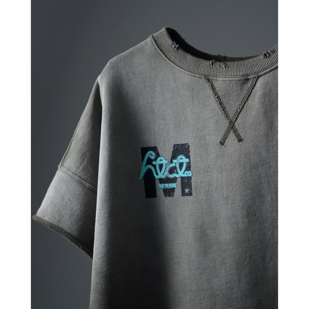 【TAKUYA∞ Produce】htct∞×M SWEAT (半袖スウェット)（カーキ）