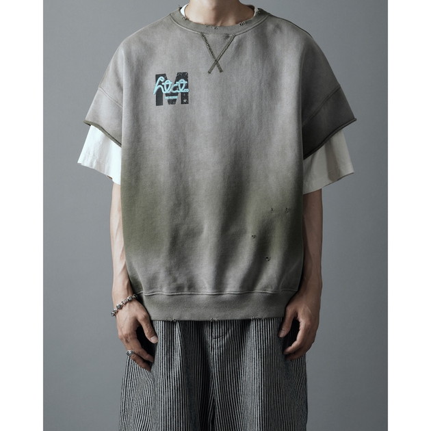 【TAKUYA∞ Produce】htct∞×M SWEAT (半袖スウェット)（カーキ）